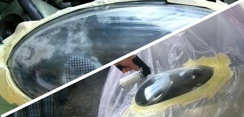 Reparatur blinder Scheinwerfer